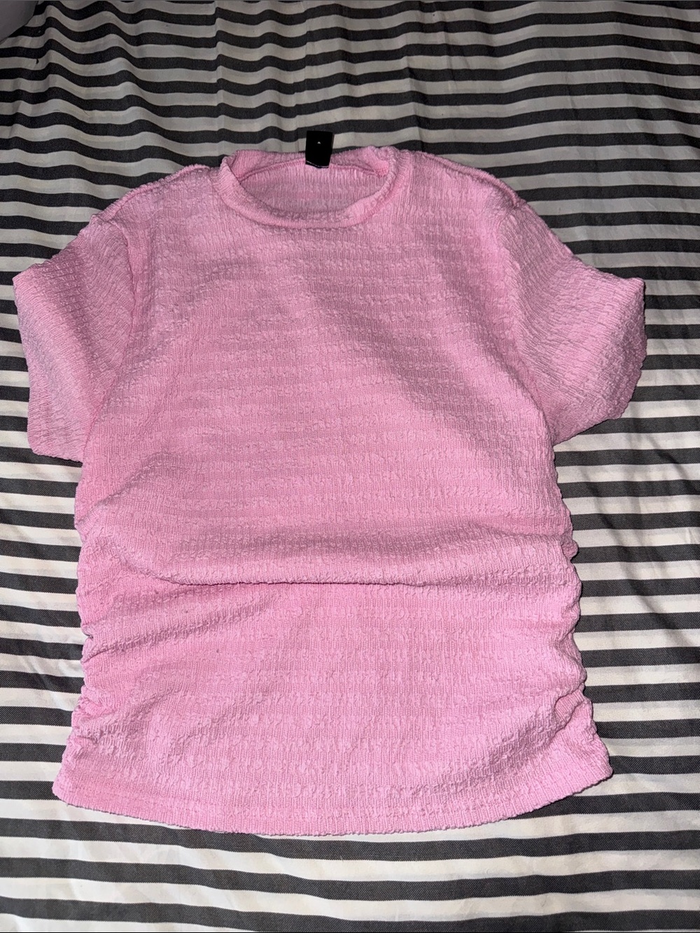 Pink Short-Sleeve Crewneck Shirt